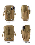 Airsoft Sports Military 600D Molle Utility Tactical Vest Waist Pouch Bag For-711 SportMarket-Black-Bargain Bait Box