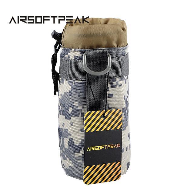 Airsoftpeak Tactical Water Bottle Pouch Outdoor Camping Hiking Kettle Pouch-AirsoftPeak-ACU-Bargain Bait Box
