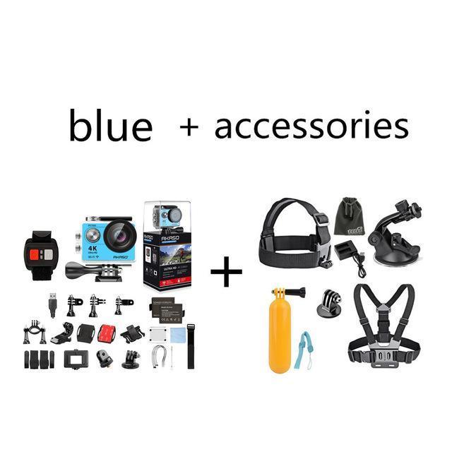 Akaso Ek7000 4K Wifi Outdoor Action Camera Video Extreme Sports Helm Ultra Hd-Action Cameras-DragonTouch Store-Bundle blue-Bargain Bait Box