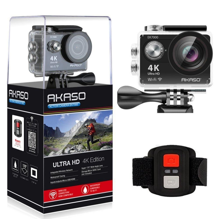Akaso Ek7000 4K Wifi Outdoor Action Camera Video Extreme Sports Helm Ultra Hd-Action Cameras-DragonTouch Store-standard white-Bargain Bait Box