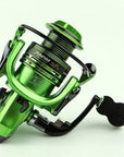 All-Metal Arm 13+1Bb Spinning Fishing Reel Eva Handle Fishing Reels 3 Colors-DAGEZI Store-Blue-1000 Series-Bargain Bait Box