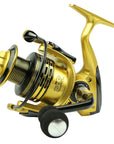 All-Metal Arm 13+1Bb Spinning Fishing Reel Eva Handle Fishing Reels 3 Colors-DAGEZI Store-Gold-1000 Series-Bargain Bait Box