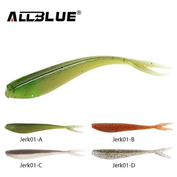 Allblue 12Pcs/Lot 1.5G/7.5Cm Soft Jerk Bait Fishing Lure Shad Jerkbait Soft-allblue Official Store-ColorA-Bargain Bait Box
