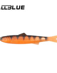 Allblue 2Pcs/Lot 12.5G/13.5Cm Soft Bait Fishing Lure Shad Silicone Bass Flexible-allblue Official Store-Orange-Bargain Bait Box