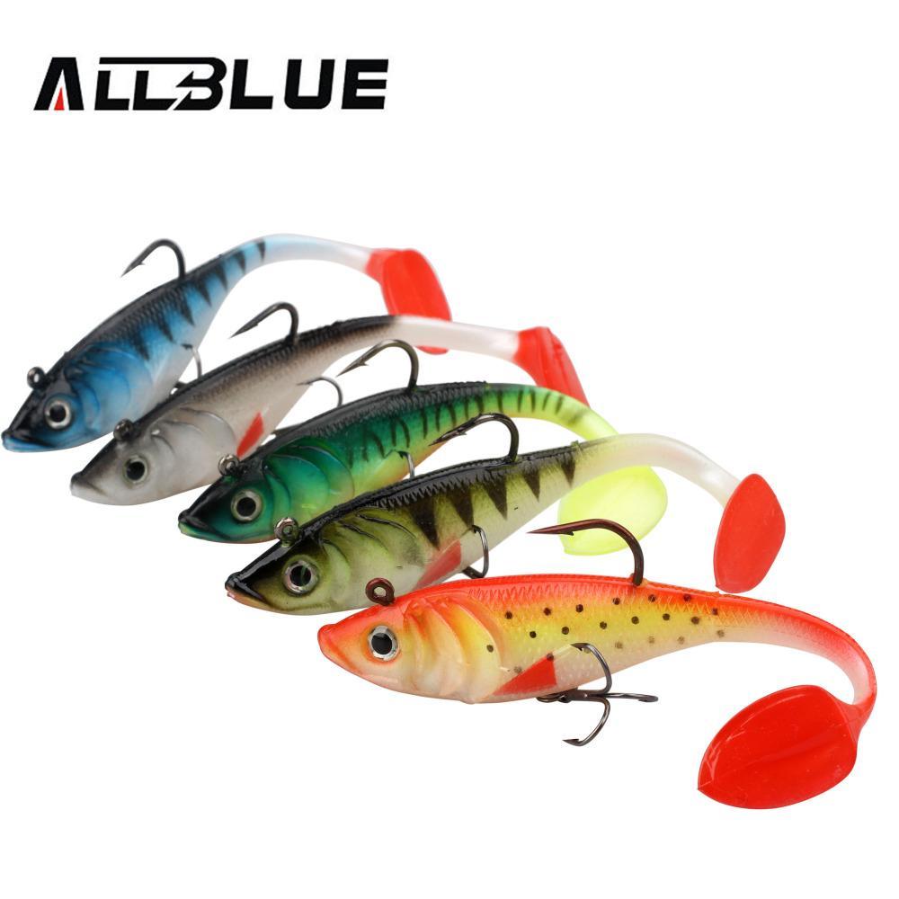 Allblue 2Pcs/Lot 3D Eyes Swim Bait Live Bass 13.5Cm Soft Rubber Sea Fishing-allblue Official Store-Color A-Bargain Bait Box