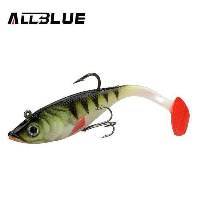 Allblue 2Pcs/Lot 3D Eyes Swim Bait Live Bass 13.5Cm Soft Rubber Sea Fishing-allblue Official Store-Color D-Bargain Bait Box