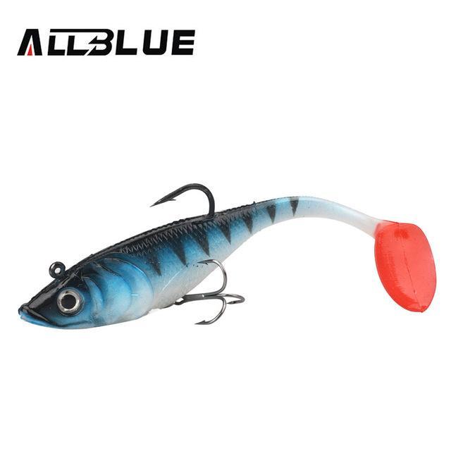 Allblue 2Pcs/Lot 3D Eyes Swim Bait Live Bass 13.5Cm Soft Rubber Sea Fishing-allblue Official Store-Color E-Bargain Bait Box