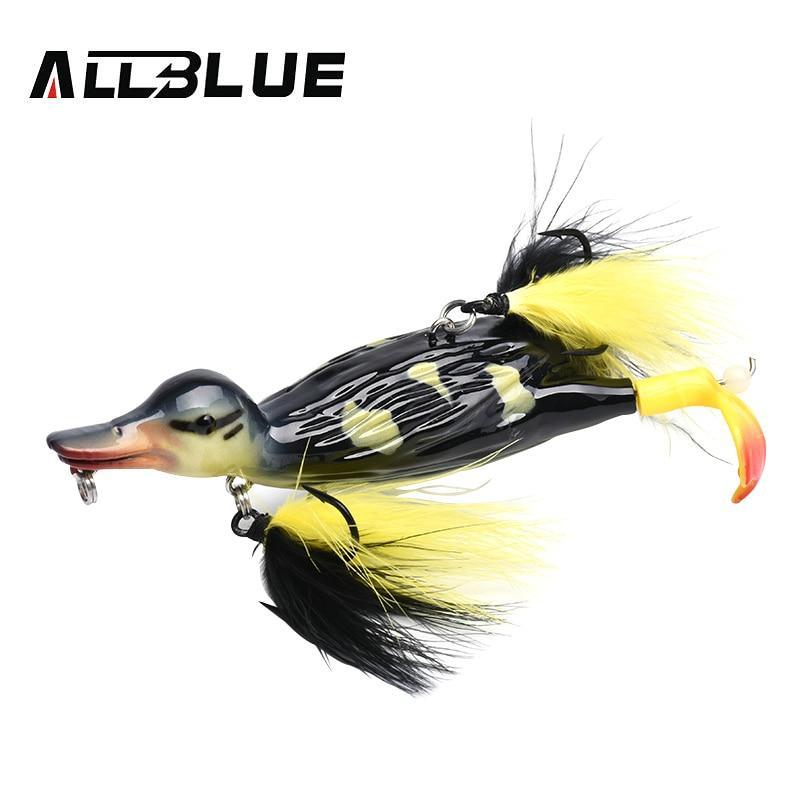Allblue 3D Stupid Duck Topwater Fishing Lure Floating Artificial Bait Plopping-Fishing Lures-allblue Official Store-Color A-Bargain Bait Box