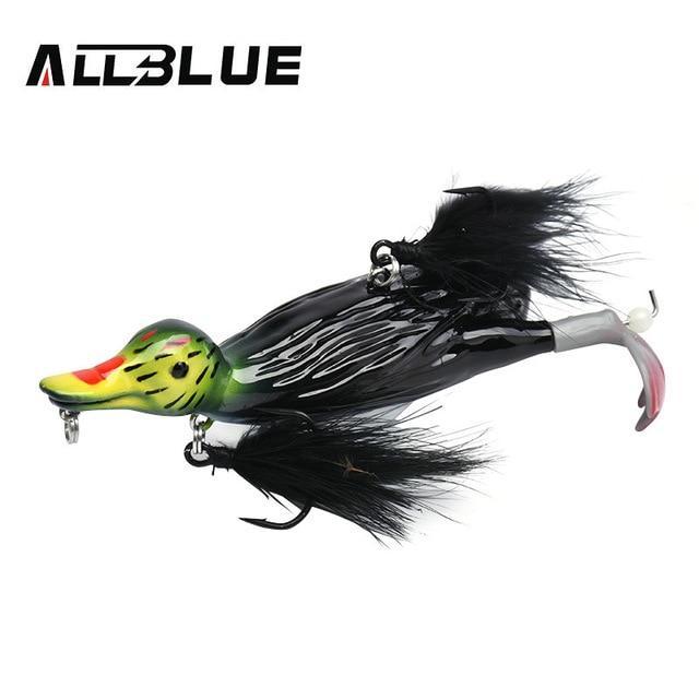 Allblue 3D Stupid Duck Topwater Fishing Lure Floating Artificial Bait Plopping-Fishing Lures-allblue Official Store-Color C-Bargain Bait Box