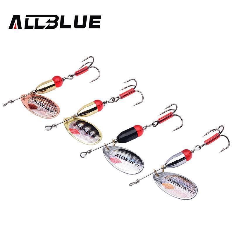 Allblue 5Pcs/Lot 2# 3# 4# Metal Bullet Spinner Bait Fishing Lure Longcast For-allblue Official Store-Size2 A-Bargain Bait Box