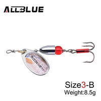 Allblue 5Pcs/Lot 2# 3# 4# Metal Bullet Spinner Bait Fishing Lure Longcast For-allblue Official Store-Size3 B-Bargain Bait Box