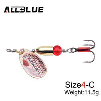 Allblue 5Pcs/Lot 2# 3# 4# Metal Bullet Spinner Bait Fishing Lure Longcast For-allblue Official Store-Size4 C-Bargain Bait Box