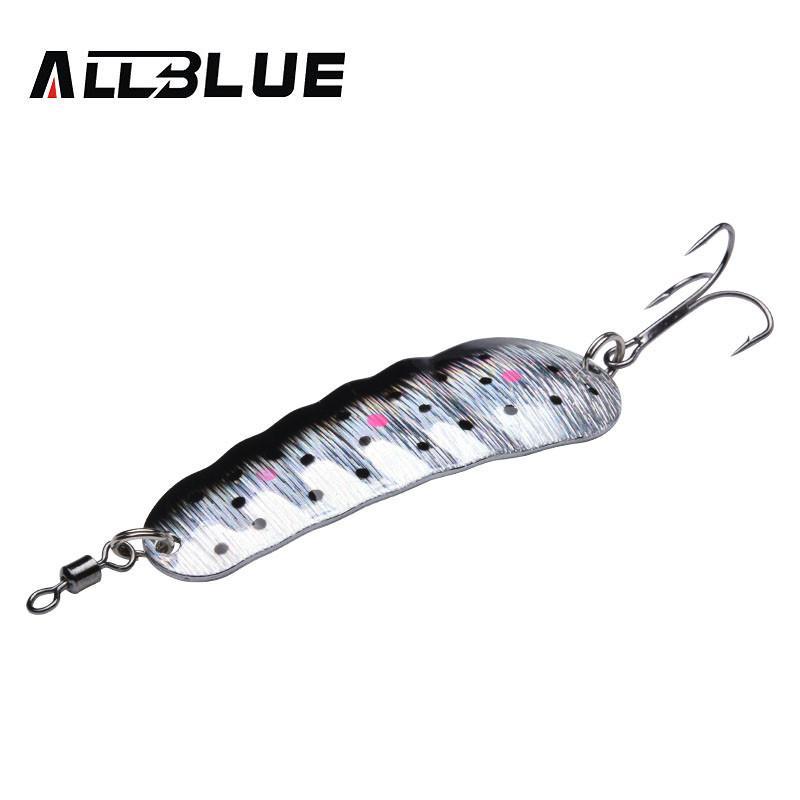 Allblue 5Pcs/Lot Metal Fishing Lure 21G Multi Colors Spoon Lure Hard Bait-allblue Official Store-Bargain Bait Box