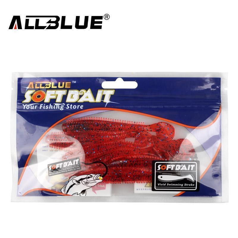 Allblue 80Mm/4.2G Vivid Soft Lures 6Pcs/Lot Artificial Fishing Bait-allblue Official Store-Color A-Bargain Bait Box