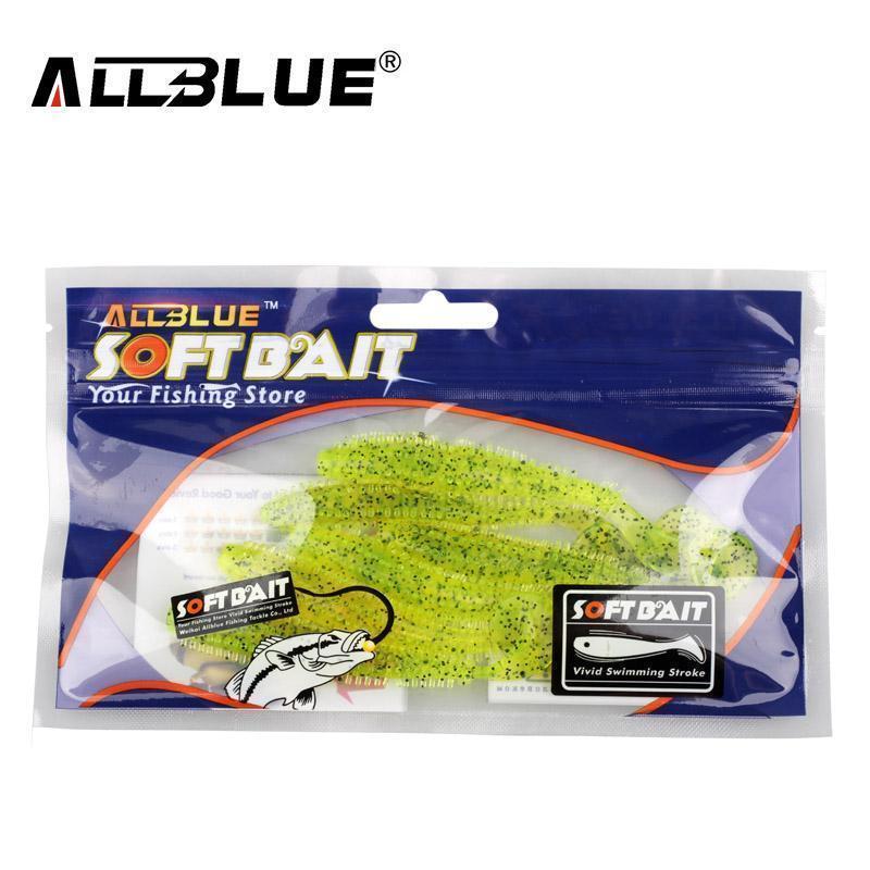 Allblue 80Mm/4.2G Vivid Soft Lures 6Pcs/Lot Artificial Fishing Bait-allblue Official Store-Color A-Bargain Bait Box