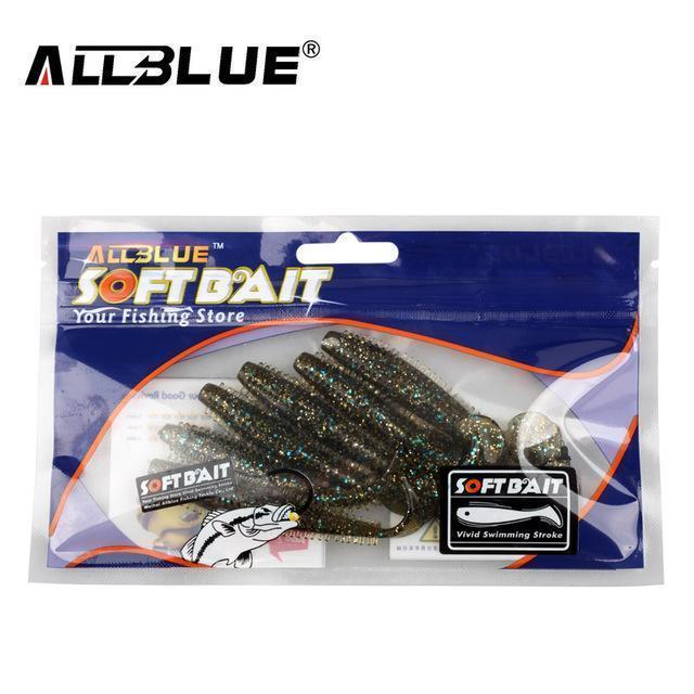 Allblue 80Mm/4.2G Vivid Soft Lures 6Pcs/Lot Artificial Fishing Bait-allblue Official Store-Color B-Bargain Bait Box