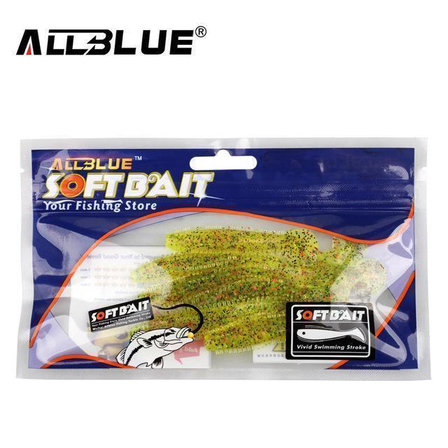 Allblue 80Mm/4.2G Vivid Soft Lures 6Pcs/Lot Artificial Fishing Bait-allblue Official Store-Color C-Bargain Bait Box
