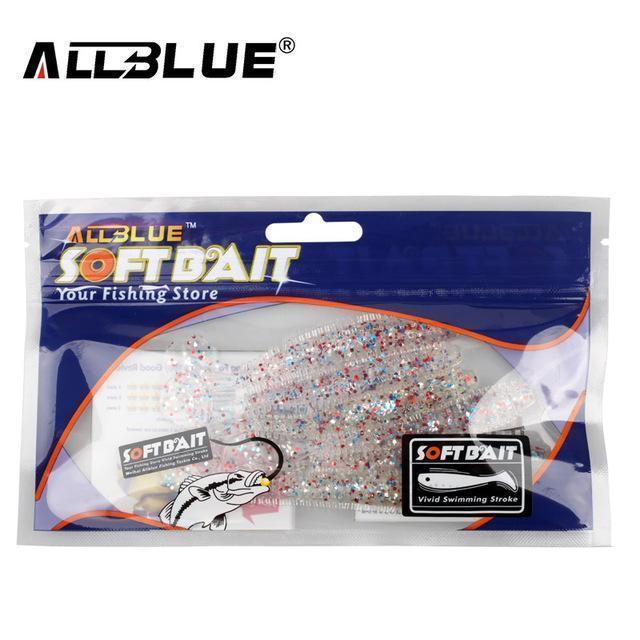 Allblue 80Mm/4.2G Vivid Soft Lures 6Pcs/Lot Artificial Fishing Bait-allblue Official Store-Color D-Bargain Bait Box