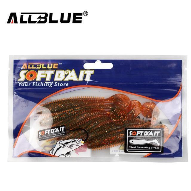 Allblue 80Mm/4.2G Vivid Soft Lures 6Pcs/Lot Artificial Fishing Bait-allblue Official Store-Color E-Bargain Bait Box