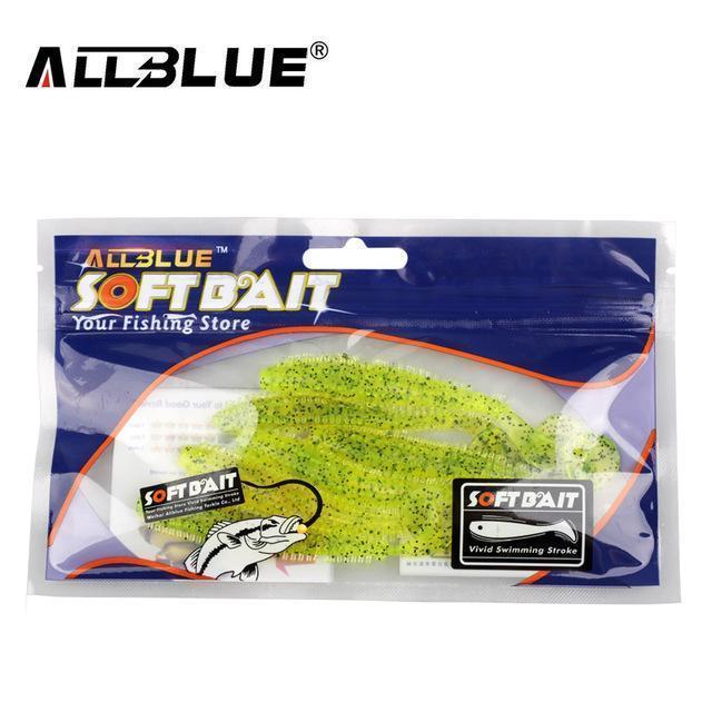 Allblue 80Mm/4.2G Vivid Soft Lures 6Pcs/Lot Artificial Fishing Bait-allblue Official Store-Color F-Bargain Bait Box