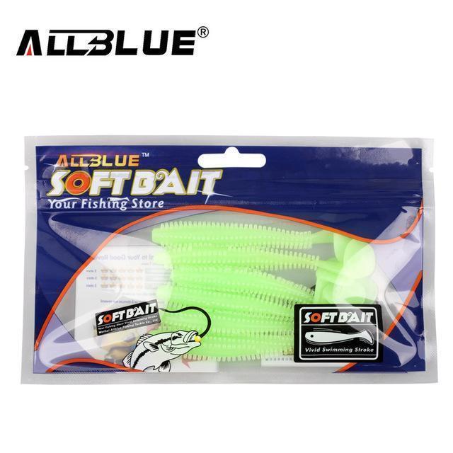 Allblue 80Mm/4.2G Vivid Soft Lures 6Pcs/Lot Artificial Fishing Bait-allblue Official Store-Color J-Bargain Bait Box