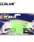 Allblue 80Mm/4.2G Vivid Soft Lures 6Pcs/Lot Artificial Fishing Bait-allblue Official Store-Color J-Bargain Bait Box