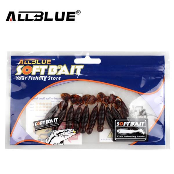 Allblue Classic Flexible Soft Lures 43Mm/1.7G 10Pcs/Lot Swimbaits Fishing-allblue Official Store-Coffee-Bargain Bait Box