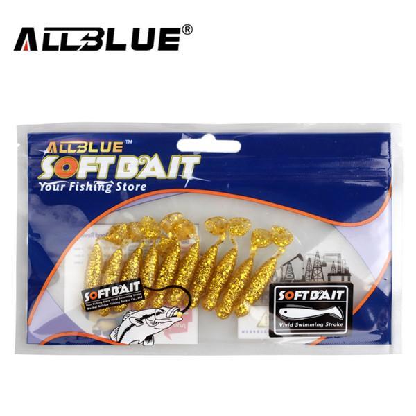 Allblue Classic Flexible Soft Lures 43Mm/1.7G 10Pcs/Lot Swimbaits Fishing-allblue Official Store-Golden-Bargain Bait Box