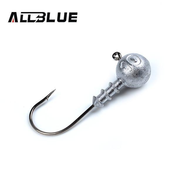 Allblue Exposed Lead Jig Head 3.5G 5G 7G 10G Barbed Hook 10Pcs/Lot Soft Lure-allblue Official Store-10g 10pcs-Bargain Bait Box