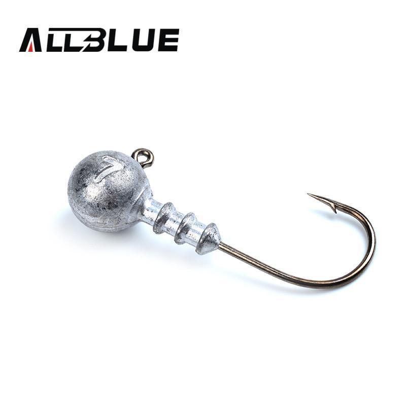 Allblue Exposed Lead Jig Head 3.5G 5G 7G 10G Barbed Hook 10Pcs/Lot Soft Lure-allblue Official Store-3g 10pcs-Bargain Bait Box