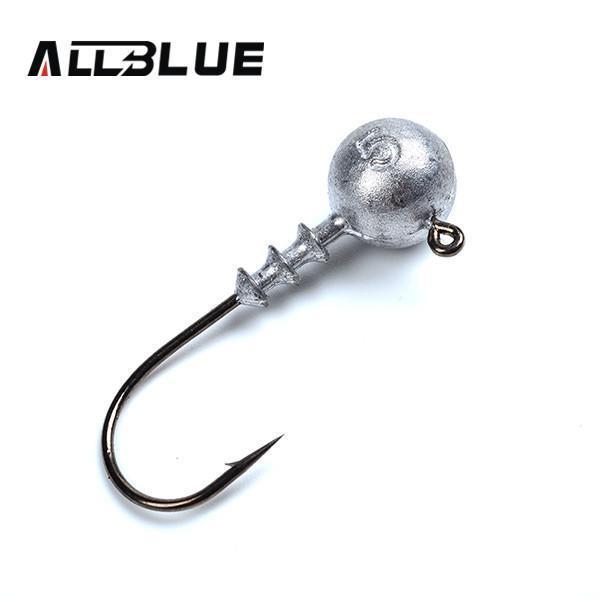 Allblue Exposed Lead Jig Head 3.5G 5G 7G 10G Barbed Hook 10Pcs/Lot Soft Lure-allblue Official Store-5g 10pcs-Bargain Bait Box
