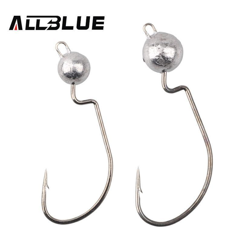 Allblue Exposed Lead Jig Head 3.5G 5G 7G 10G Barbed Hook Soft Lure Jigging-allblue Official Store-3g 5pcs-Bargain Bait Box