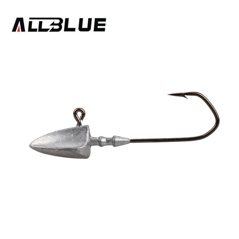 Allblue Exposed Lead Swinbait Jig Head 3.5G 5G 7G 10G 14G Barbed Hook 6Pcs/Lot-allblue Official Store-3g 6pcs-Bargain Bait Box