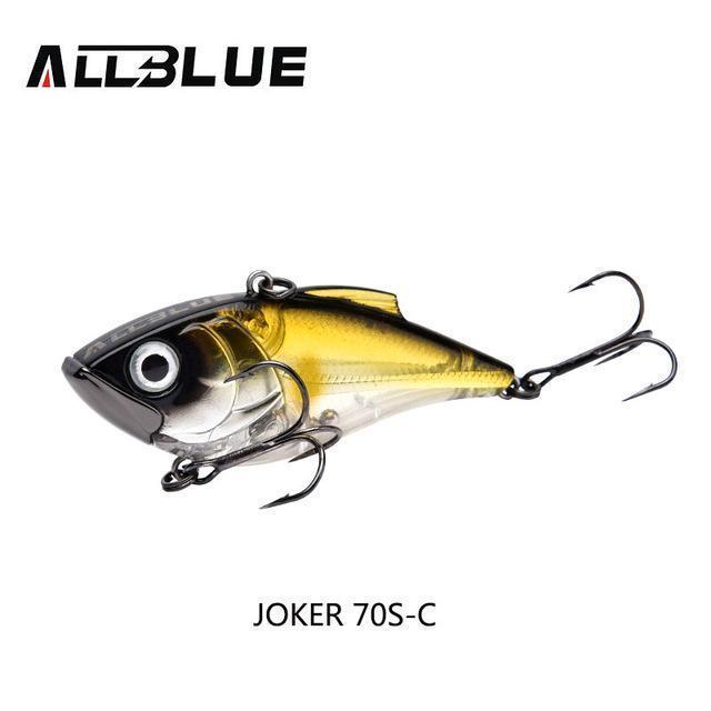 Allblue Joker 70S Sinking Fishing Lure Lipless Crankbaits Hard Artificial Vib-allblue Official Store-Color C-Bargain Bait Box