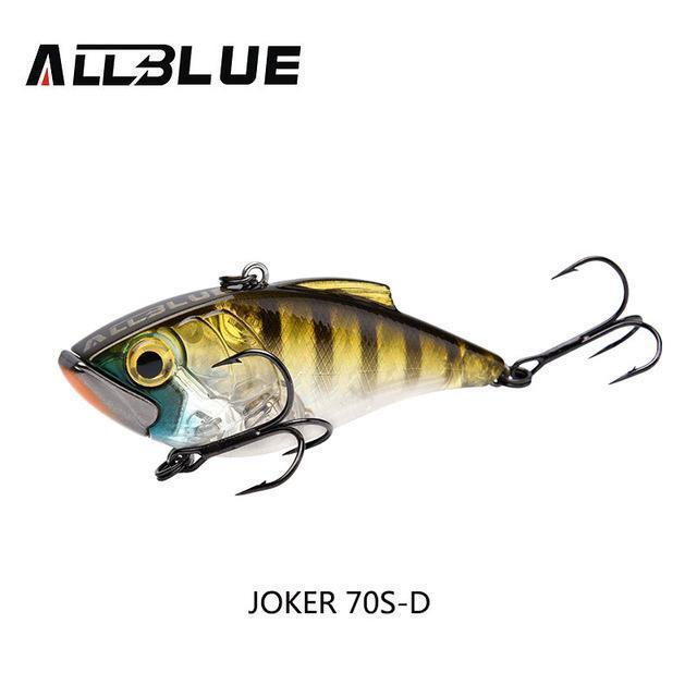Allblue Joker 70S Sinking Fishing Lure Lipless Crankbaits Hard Artificial Vib-allblue Official Store-Color D-Bargain Bait Box