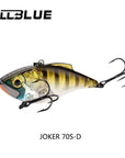 Allblue Joker 70S Sinking Fishing Lure Lipless Crankbaits Hard Artificial Vib-allblue Official Store-Color D-Bargain Bait Box