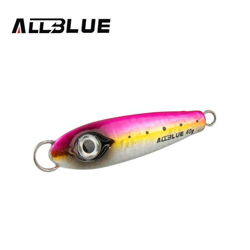 Allblue Metal Jigging Spoon 40G 3D Eyes Artificial Bait Boat Fishing Jig Spoon-allblue Official Store-A-Bargain Bait Box