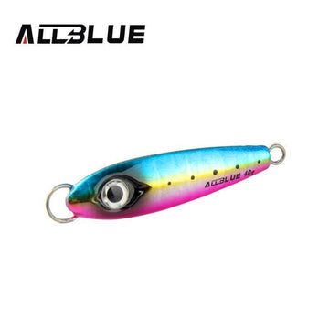 Allblue Metal Jigging Spoon 40G 3D Eyes Artificial Bait Boat Fishing Jig Spoon-allblue Official Store-A-Bargain Bait Box