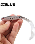 Allblue Soft Bait 4Pcs/Lot 12.5Cm 6G Single Tail Grub Minnow Fishing Lure Isca-allblue Official Store-Grey-Bargain Bait Box