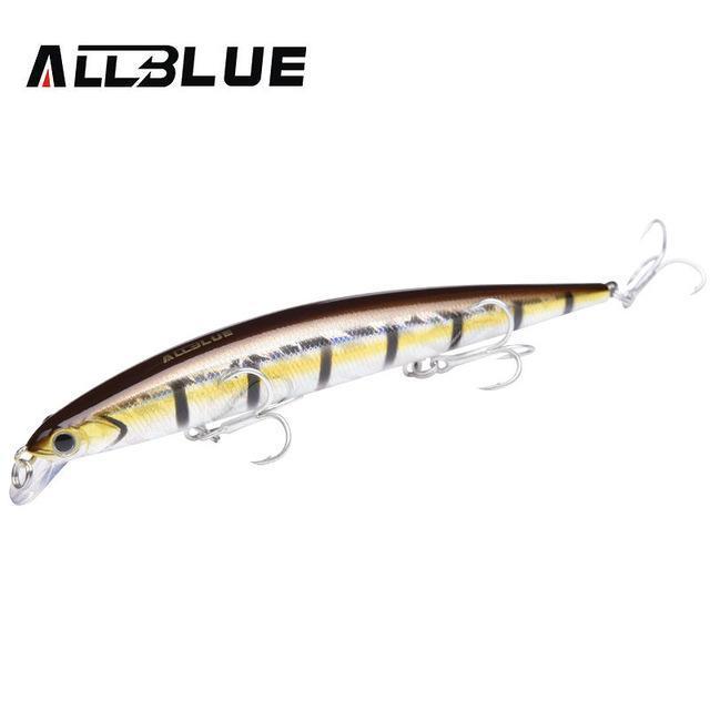 Allblue Tyrant Jerkbait 115F Floating Minnow Bass Pike Hard Fishing Lure With-allblue Official Store-Color D-Bargain Bait Box