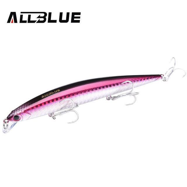 Allblue Tyrant Jerkbait 115F Floating Minnow Bass Pike Hard Fishing Lure With-allblue Official Store-Color H-Bargain Bait Box