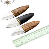 Almighty Eagle Mini Folding Blade Knife Wood Handle Knifes Stainless Steel Edc-ALMIGHTY EAGLE Official Store-Ebony-Bargain Bait Box