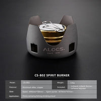 Alocs Cs B02 Cs B13 Compact Mini Spirit Burner Alcohol Stove With Stand For-Outdoor Stoves-YOUGLE store-CS-B02-Bargain Bait Box