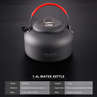 Alocs Cw K02 Cw K03 Outdoor Water Kettle Teapot Coffee Pot 0.8L 1.4L Aluminum-Outdoor Tablewares-YOUGLE store-0.8L-Bargain Bait Box