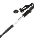 Alpenstock Hiking Pole Aluminum Telescoping Adjustable Walking Stick 4 Pieces-Let`s Go For Moun-silver-Bargain Bait Box