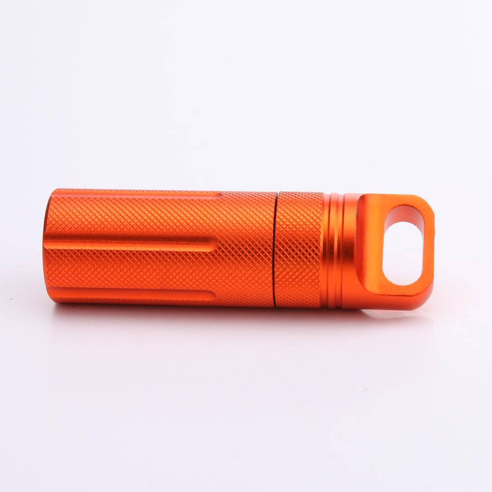 Aluminium Alloy Waterproof Capsule Seal Bottle Outdoor Edc Survival Pill Box-Bluenight Outdoors Store-Green-Bargain Bait Box