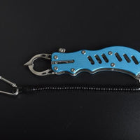 Aluminum Alloy Fishing Grip Portable Fish Lip Grip Trigger Lock Fishing Tackle-Fish Lip Grippers-Bargain Bait Box-Blue-Bargain Bait Box