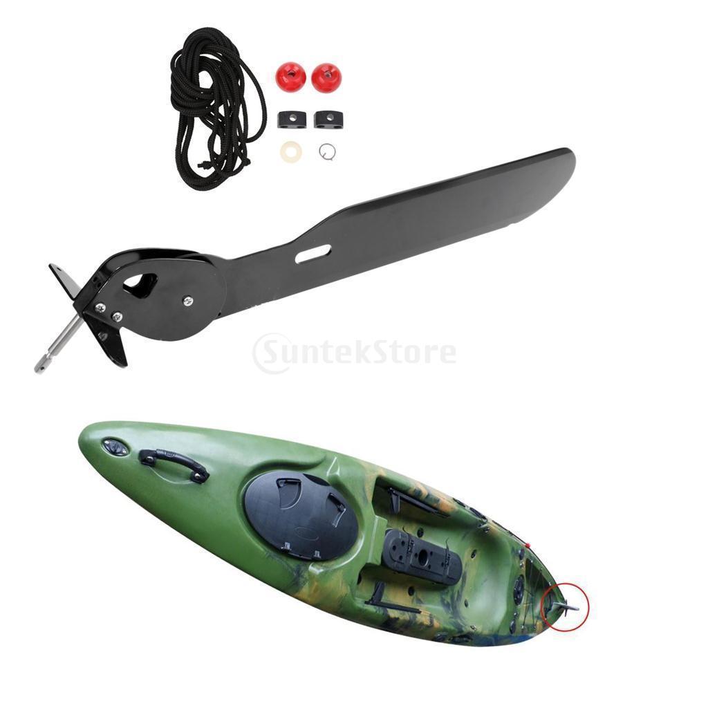 Aluminum Alloy Watercraft Canoe Kayak Fishing Boat Rudder Foot Control Direction-Kayak Rudders-Sports-Favor-Bargain Bait Box