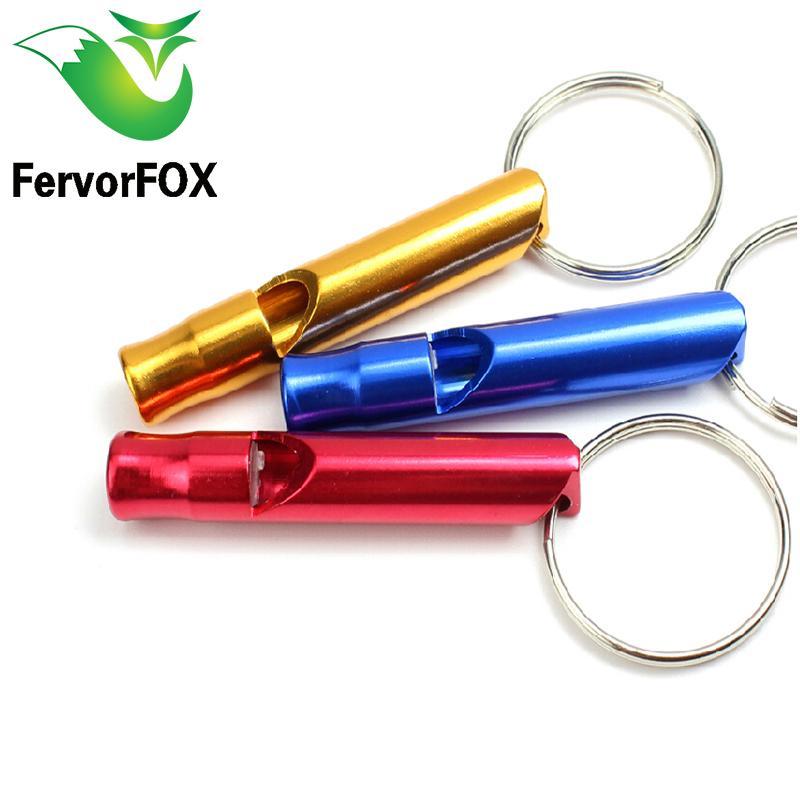 Aluminum Alloy Whistle Keyring Keychain Mini For Outdoor Emergency Survival-NO limite Store-Bargain Bait Box