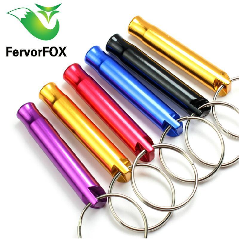 Aluminum Alloy Whistle Keyring Keychain Mini For Outdoor Emergency Survival-NO limite Store-Bargain Bait Box